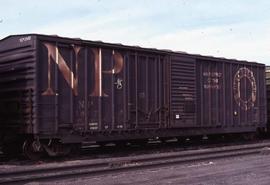 Northern Pacific box car 1807 in Pasco, Washington, in 1979.