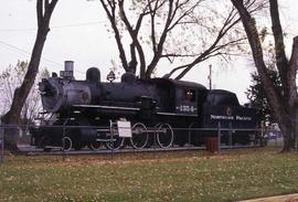 Northern Pacific 1354 on display in Pasco, Washington in 1988.