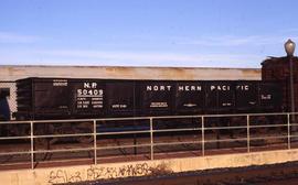 Northern Pacific gondola car number 50409, at Toppenish, Washington, in 2008.