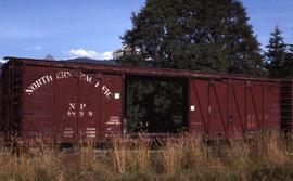 Northern Pacific box car number 4899 at Acme, Washington, in 1977.