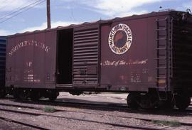 Northern Pacific box car 18581 at Albuquerque, New Mexico, in 1978.