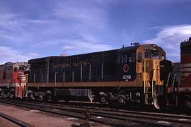 Burlington Northern 5619 parked at the diesel shop in Denver, Colorado, in 1970.