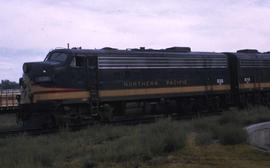 Burlington Northern 836 at the roundhouse in Pasco, Washington, in 1970.