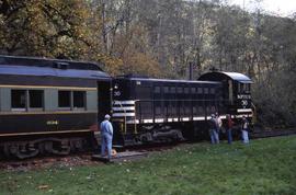 Northern Pacific Terminal Company 30 operating on the Lake Whatcom Railway at Wickersham, Washing...