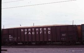Northern Pacific wood chip car 582531 at Albuquerque, New Mexico, in 1995.